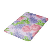 Aquarellbäume Badematte (Schrägansicht)