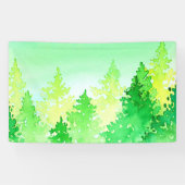 Aquarellbäume Banner (Horizontal)