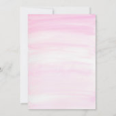 Aquarellbäume, Bären- und Babyartikel Kinderdusche Einladung (Rückseite)