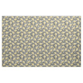 Aquarellbäume Blumenmuster Gelb | Grau Stoff (Fat Quarter (45,7 x 55,9 cm))