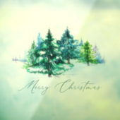 Aquarellbäume Fensteraufkleber (Blatt 3)