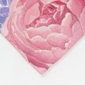 Aquarellbäume Fleecedecke (Ecke)