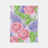 Aquarellbäume Fleecedecke (Vorderseite)