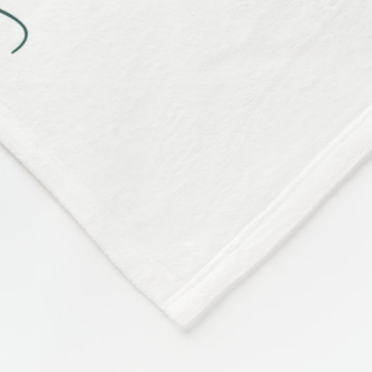 Aquarellbäume Fleecedecke (Ecke)