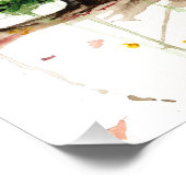 Aquarellbäume Fotodruck (Ecke)