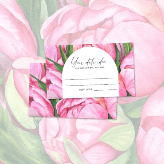 Aquarellbäume - Ideen für die Datumsnacht \ Date J Begleitkarte