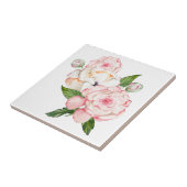 Aquarellbäume in zarten Farben Fliese (Seite)