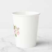 Aquarellbäume in zarten Farben Pappbecher (Links)