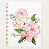 Aquarellbäume in zarten Farben Planer (Vorderseite)