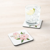 Aquarellbäume in zarter Keramik Getränkeuntersetzer (Rechte Seite)