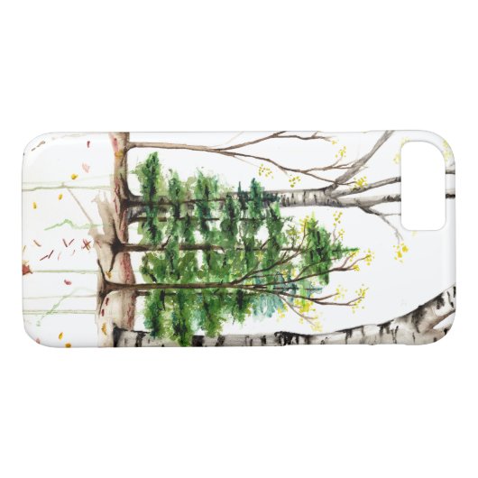 Aquarellbäume iPhone 7 Fall Case-Mate iPhone Hülle (Rückseite (Horizontal))