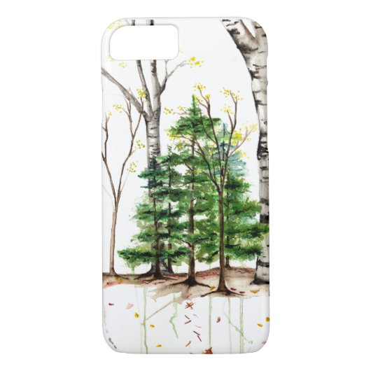Aquarellbäume iPhone 7 Fall Case-Mate iPhone Hülle (Rückseite)