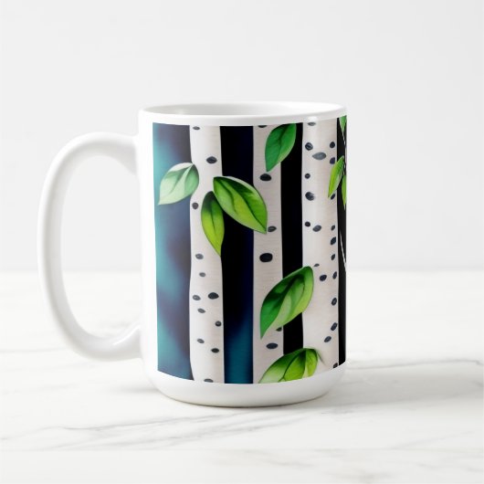 Aquarellbäume Kaffeetasse (Links)