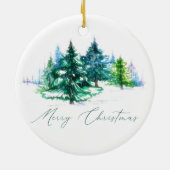 Aquarellbäume Keramik Ornament (Hinten)