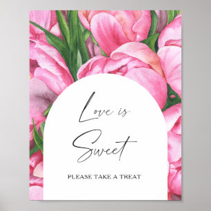 Aquarellbäume - Liebe ist süß, Leckerei Poster