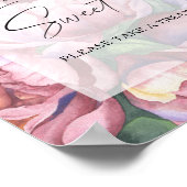 Aquarellbäume - Liebe ist süß, Leckerei Poster (Ecke)