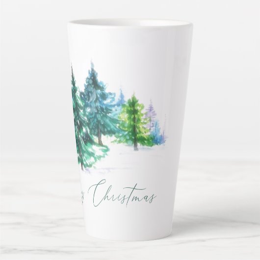 Aquarellbäume Milchtasse (Vorderseite)