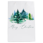 Aquarellbäume Mittlere Geschenktüte (Vorderseite)