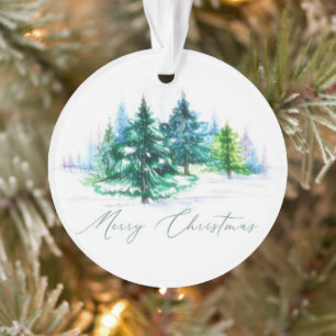 Aquarellbäume Ornament