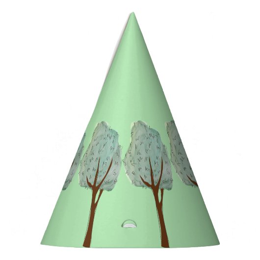Aquarellbäume Partyhütchen (Links)
