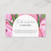 Aquarellbäume - Rezept für die Braut Begleitkarte (Vorderseite)