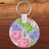 Aquarellbäume Schlüsselanhänger (Vorderseite)