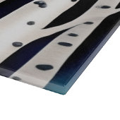 Aquarellbäume Schneidebrett (Ecke)