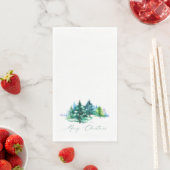 Aquarellbäume Serviette (Beispiel)