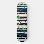 Aquarellbäume Skateboard (Vorderseite)
