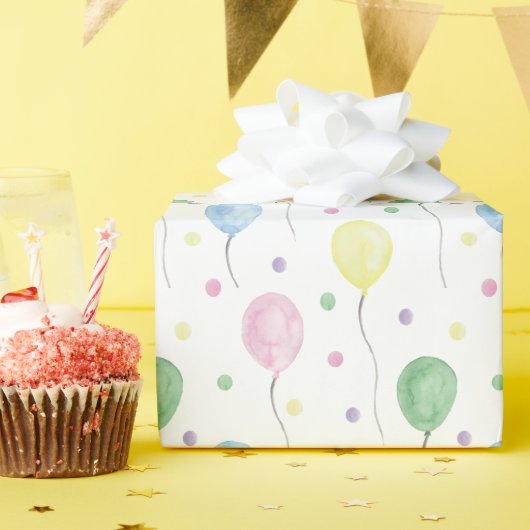 Aquarellbäume zum Geburtstag Geschenkpapier (Geburtstagsparty)