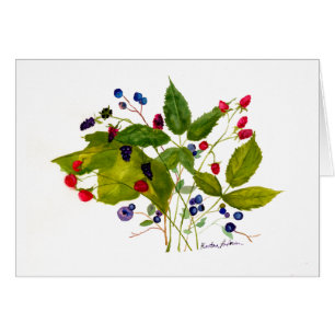 Aquarellbeerenkarte