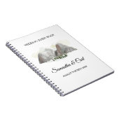 Aquarellberge, die Guestbook wedding sind Notizblock (Rechte Seite)