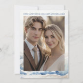 Aquarellberge Rustikale Hochzeit Save the Date (Vorderseite)