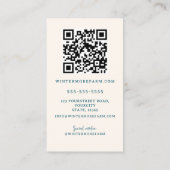 Aquarellbetrieb für landwirtschaftliche Nutztiere Visitenkarte (Rückseite)