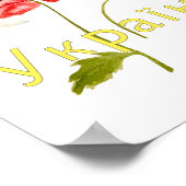 Aquarellbild "Alles wird die Ukraine sein" Nicht Poster (Ecke)