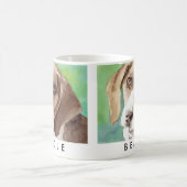 Aquarellbild Beagle Portrait Kaffeetasse (Mittel)
