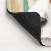 Aquarellbild Beagle Portrait Mousepad (Ecke)