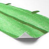 Aquarellbild der grünen Tintenwüstenkaktus Poster (Ecke)