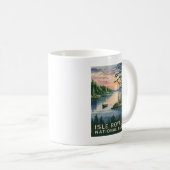 Aquarellbild der Isle Royale Kaffeetasse (VorderseiteRechts)