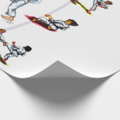 Aquarellbild des Diversity karate do Geschenkpapier (Ecke)