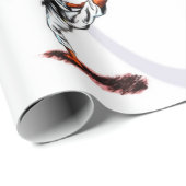 Aquarellbild des Diversity karate do Geschenkpapier (Rolleneckpunkt)