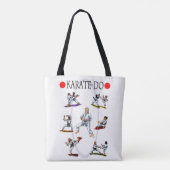 Aquarellbild des Diversity karate do Tasche (Rückseite)