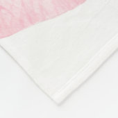 Aquarellbild einer zarten rosa Rosa wi Fleecedecke (Ecke)