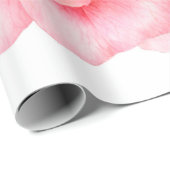 Aquarellbild einer zarten rosa Rosa wi Geschenkpapier (Rolleneckpunkt)