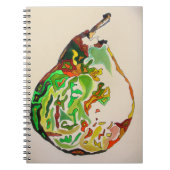Aquarellbild für Birnfrüchte Notizblock (Vorderseite)