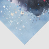 Aquarellbild für den Schwarzen Spitz Seidenpapier (Detail)