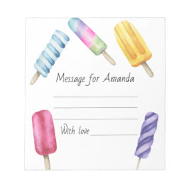 Aquarellbild Geburtstagszeitkapsel Notizblock