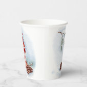Aquarellbild "Happy Winter" Pappbecher (Rechts)