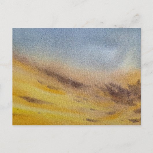 Aquarellbild Himmel Postkarte (Vorderseite)