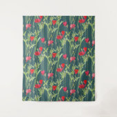Aquarellbild Klatschmohn  Wandteppich (Vorderseite)